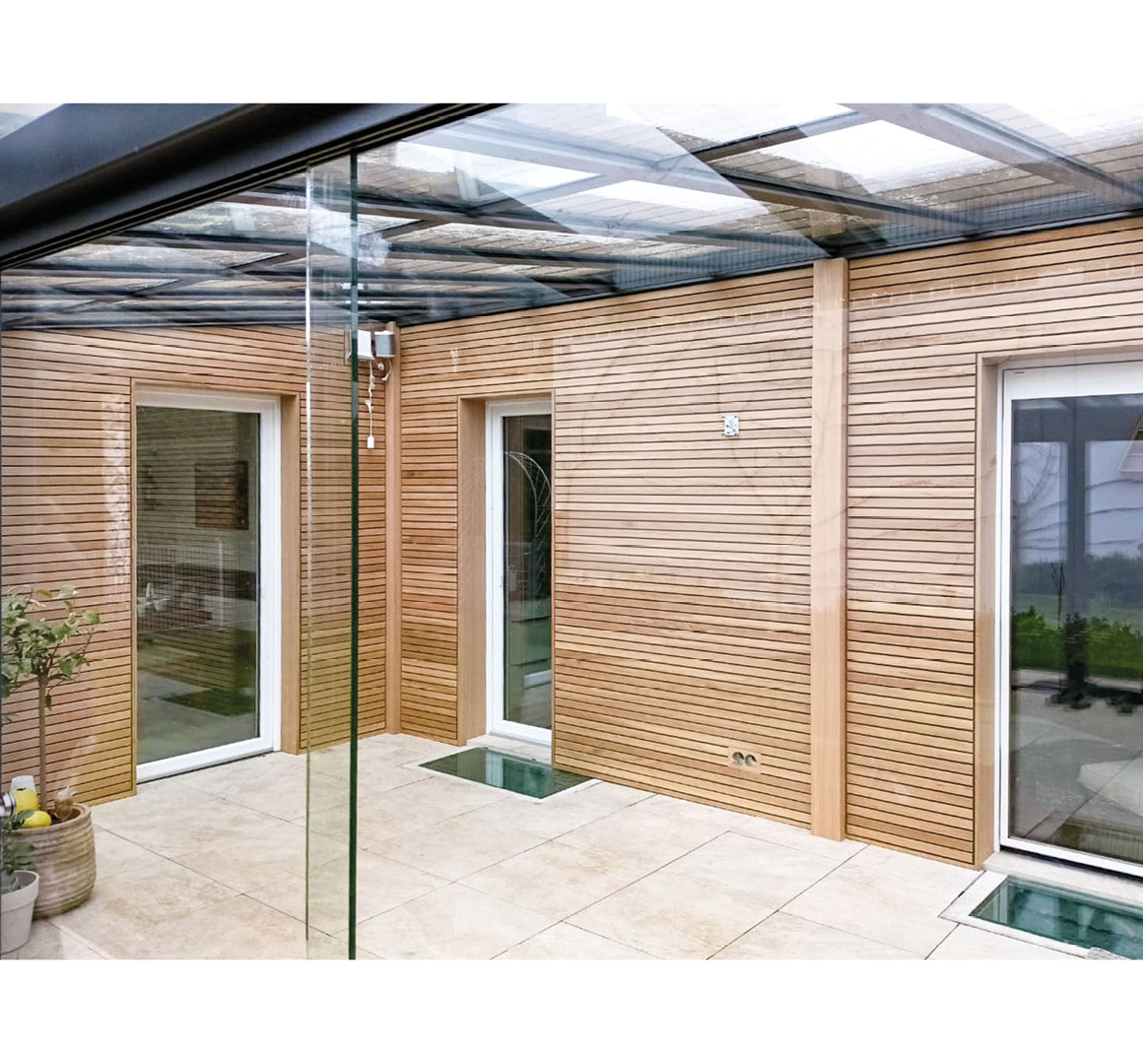 Individuelle, maßgefertigte Holzfassade von Innenausbau Schüll